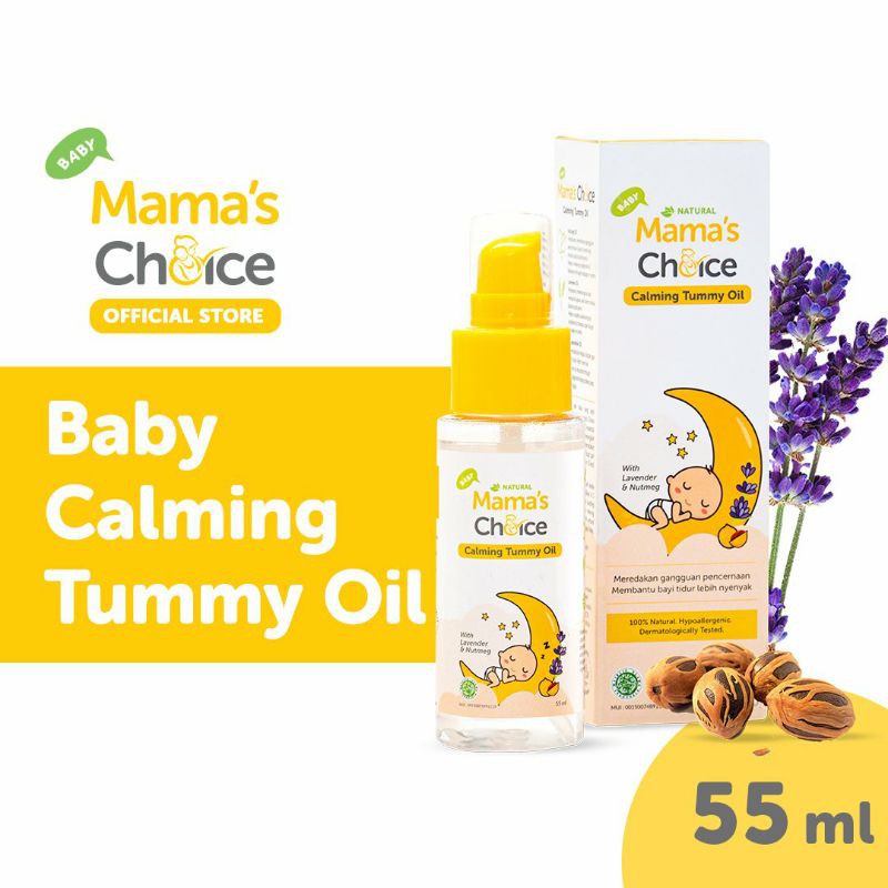 MAMA'S CHOICE Calming Tummy Oil Lavender &amp; Nutmeg 55ml