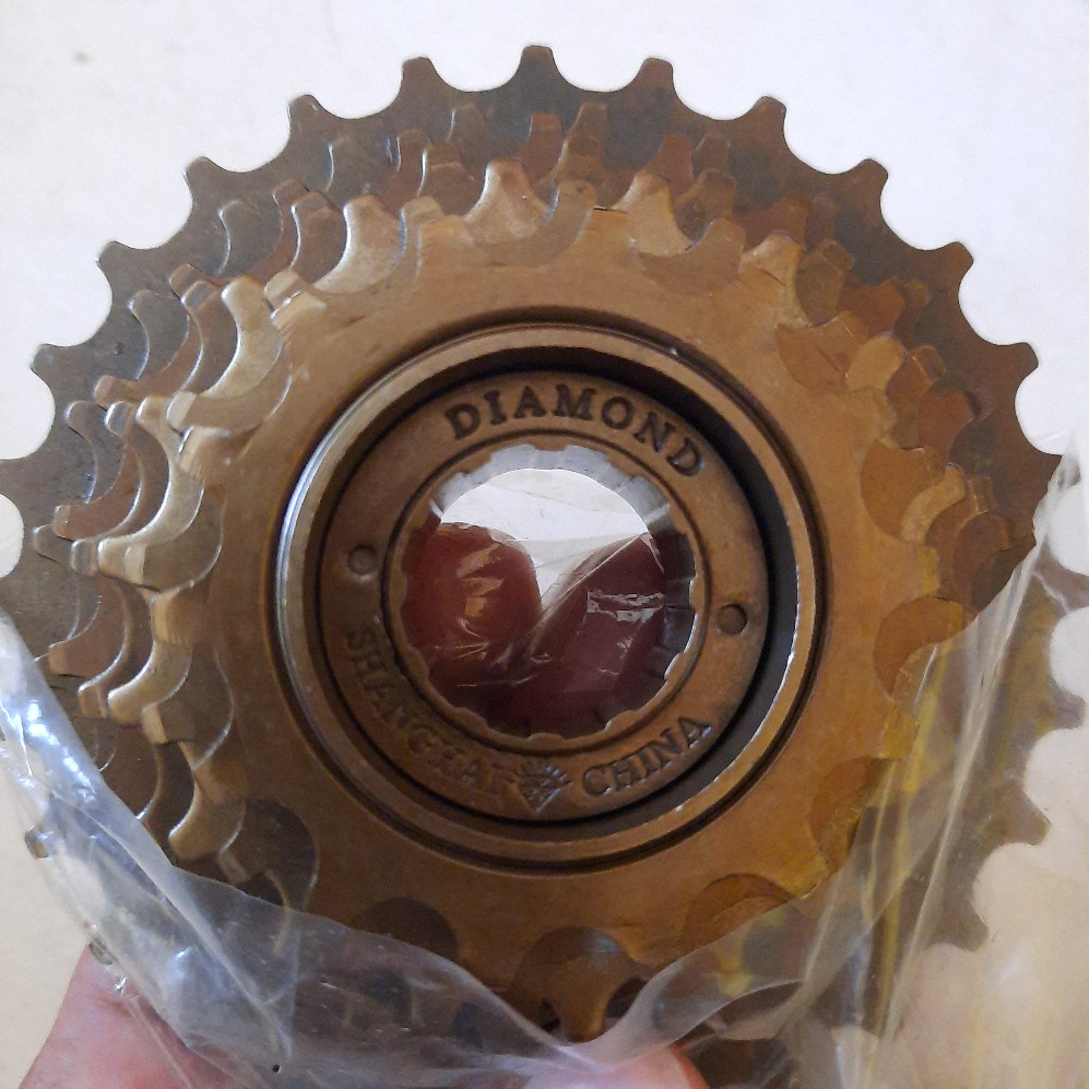 (Gratis Ongkir &amp; COD) Freewheel Sprocket Ulir 6 Speed Diamond