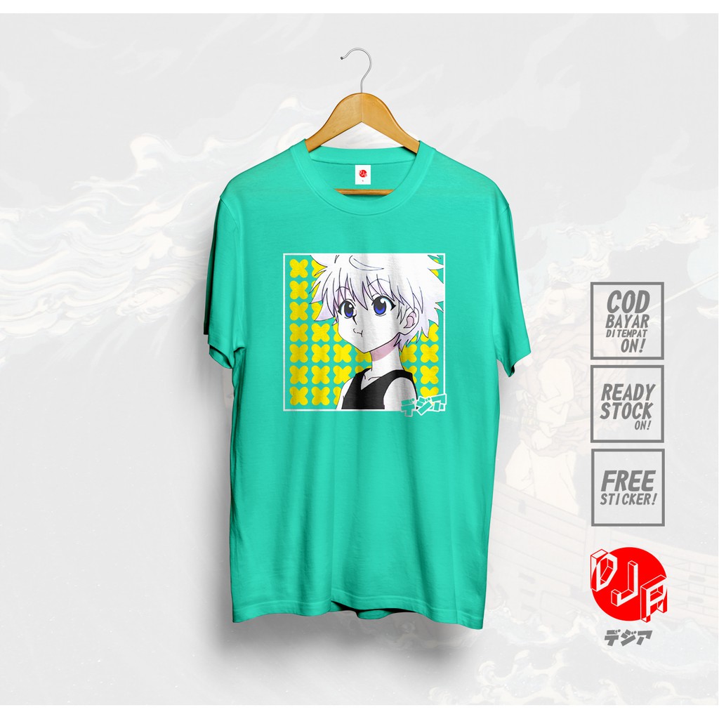 Kaos KILLUA ZOLDYCK HXH HUNTER X HUNTER BAJU  JEPANG ANIME  