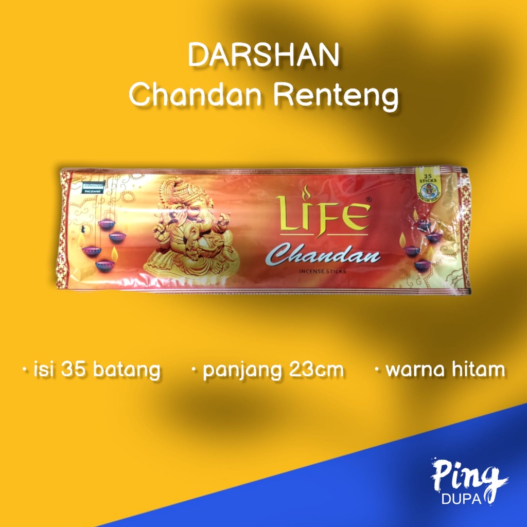 Dupa Hio Cendana Chandan Renteng isi 35 batang By Darshan Life India