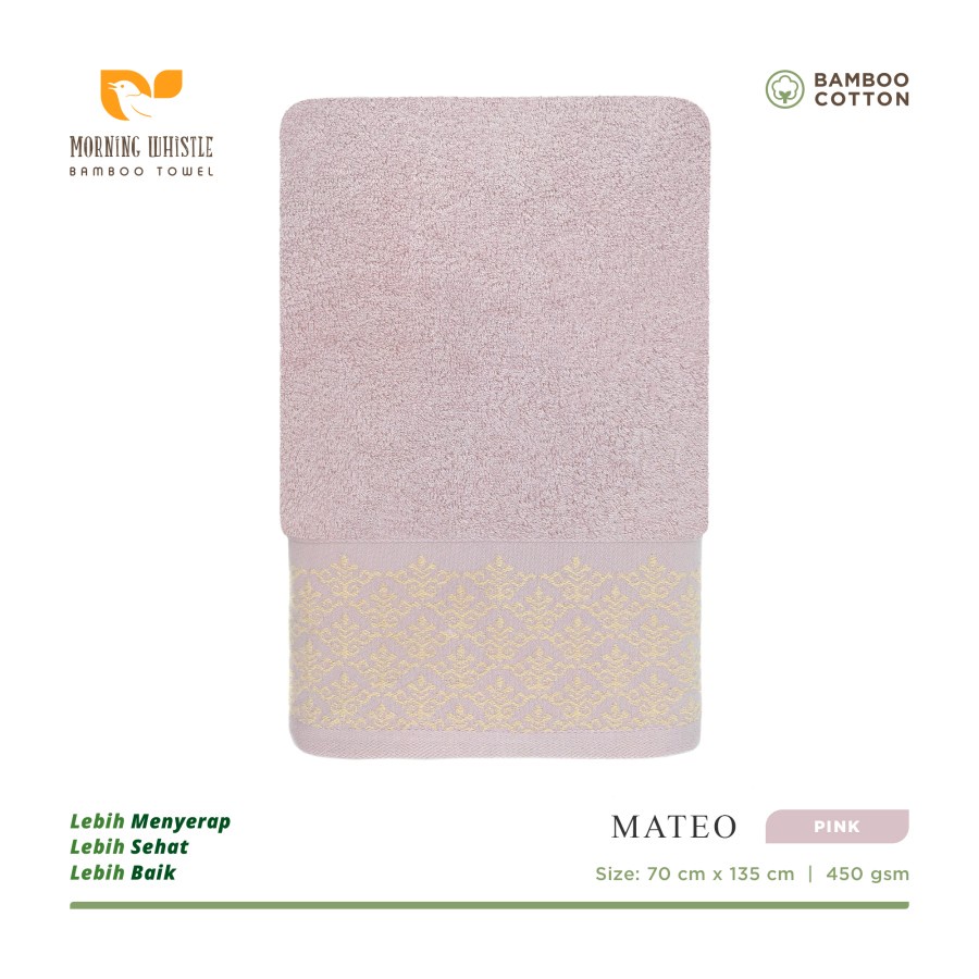 HANDUK MANDI DEWASA TERRY PALMER MORNING WHISTLE BAMBOO MATEO / HANDUK / HANDUK MANDI / HANDUK MANDI DEWASA 70 x 135 CM