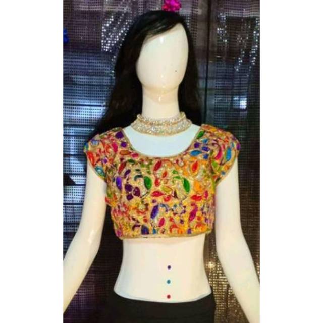 Choli swarovsky asli / bluse saree / blouse saree / atasan saree / choli india