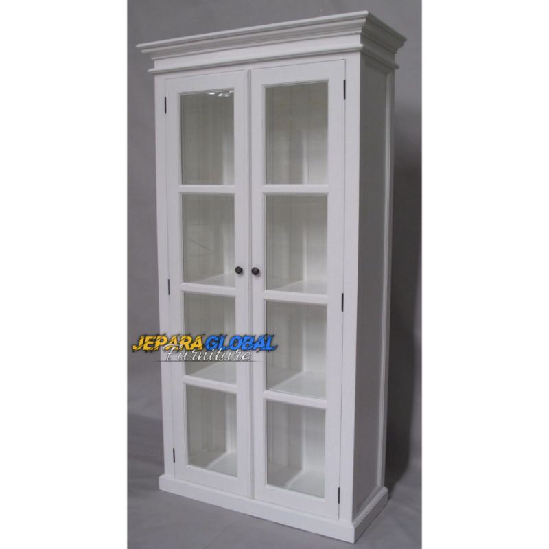 Lemari Rak hias duco Pintu 2 kaca / rak hias Duco / lemari pajangan Duco / lemari buku duco