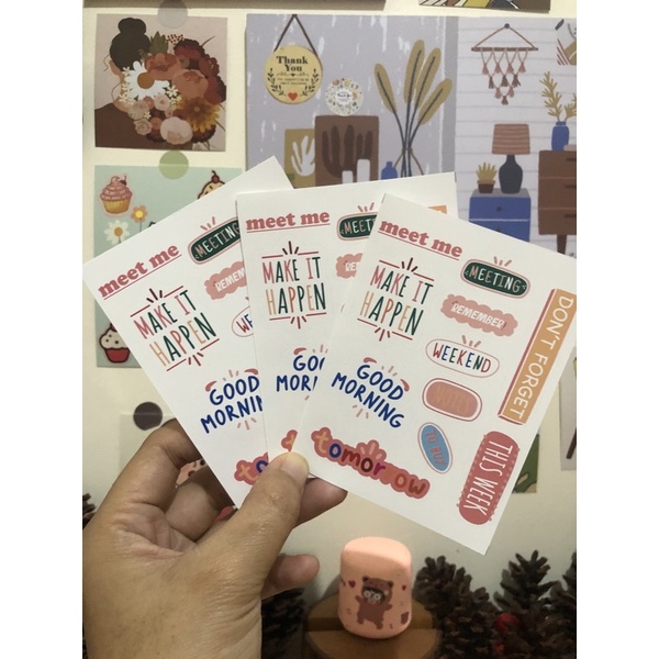 

Meet Me - Stickers sheet