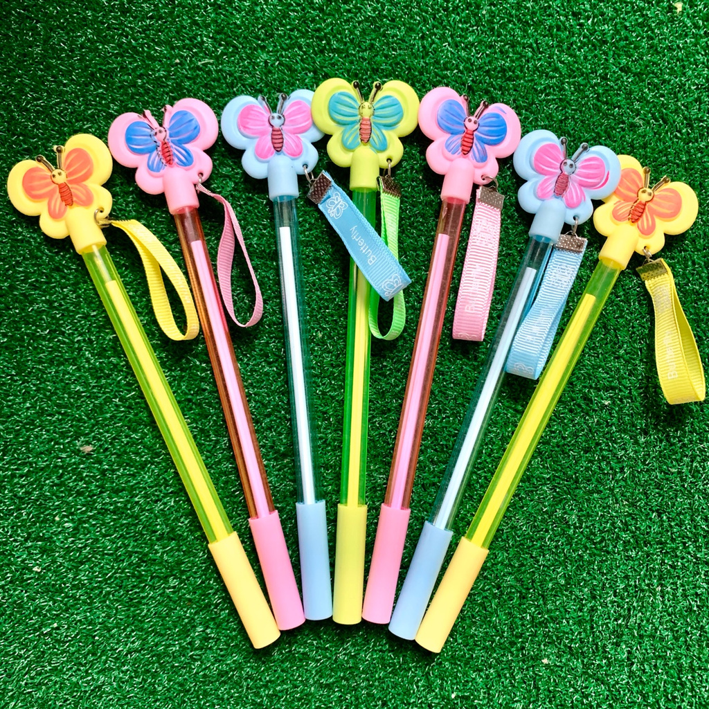 

PEN KARAKTER KUPU KUPU TALI ISI 12 PCS (BISA COD)