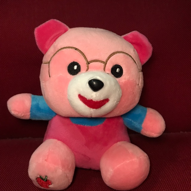 Boneka panda lucu kaca mata