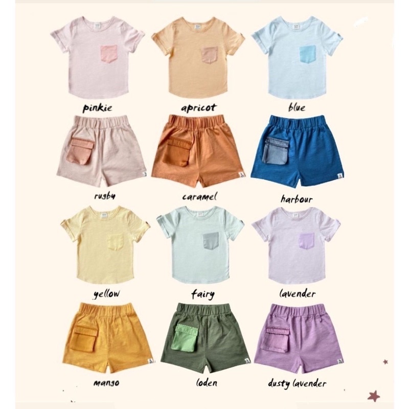 BOHOPANNA Short Cargo Celana Pendek Anak 1 - 10 Tahun