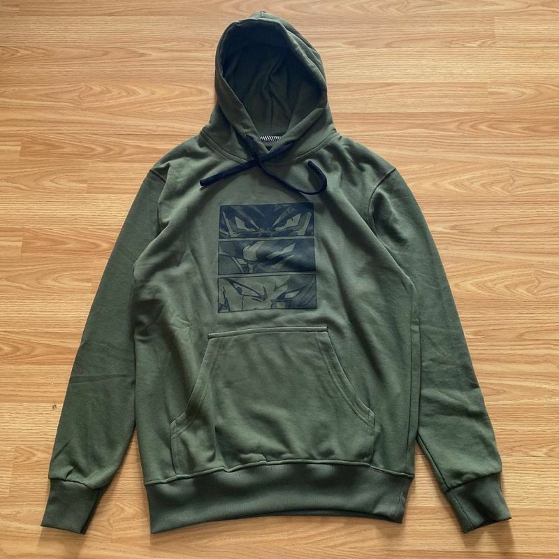 HOODIE UNIQLO X DRAGON BALL GREEN ARMY PREMIUK