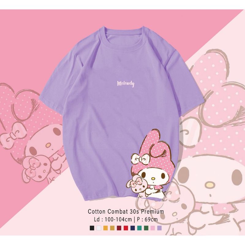 T-SHIRT/KAOS MELODY UNISEX PREMIUM/TUMBLR TEE MELODY