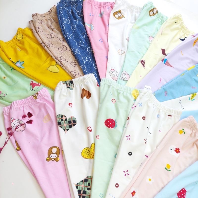 CELANA TIDUR ANAK / CELANA TIDUR ANAK VELVET DAN BAYI 0-13th BAHAN KAOS KATUN BEBYTERY SOFT SLEEPING PANTS