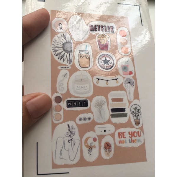 Boho Sticker Tumblr Sticker Laptop/ HP Stiker Aesthetic Murah