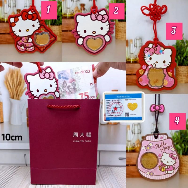 ANGPAO GANTUNGAN HELLO KITTY EMAS