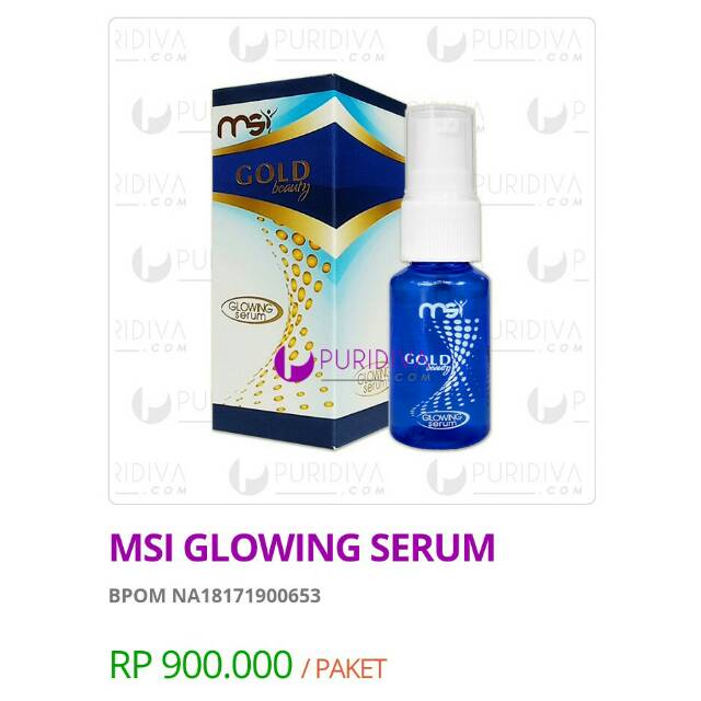 Paket Murah dan Super Hemat Gold Beauty Glowing Serum MSI