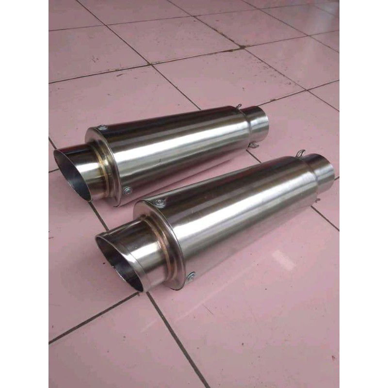 COD Silencer Knalpot Racing Polos Inlet 50 Bonus Peer Dan Klem