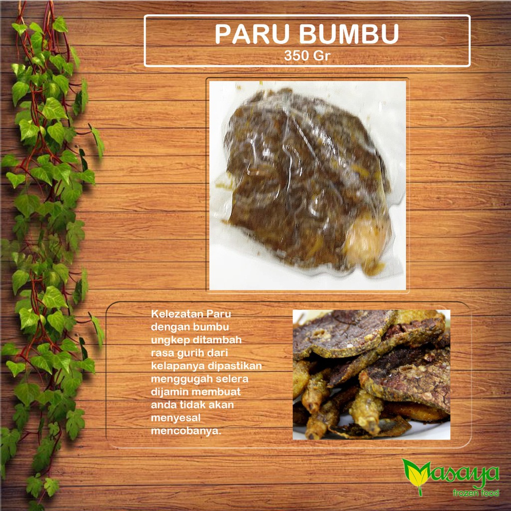 

Paru Frozen Bumbu