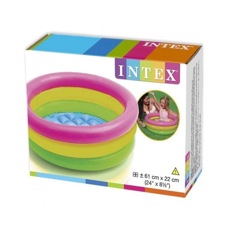 Kolam Renang Anak Pelangi Intex Sunset Glow Pool 57107 ( 61 x 22 cm)