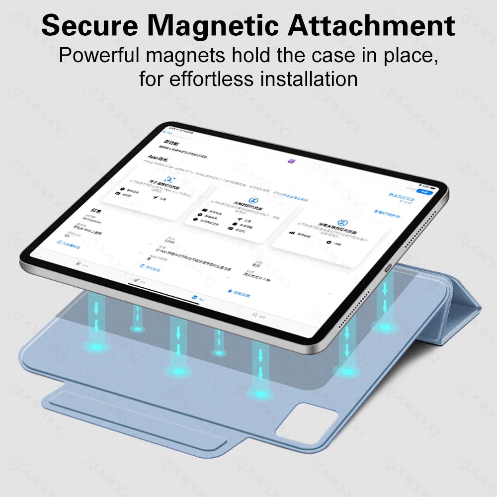 【Beli dua diskon 20%】 Goojodoq For IPad  Magnetik Protective Tablet Holder Case For Pro 11 10.2 10.9 11 12.9 Air 2020 Case