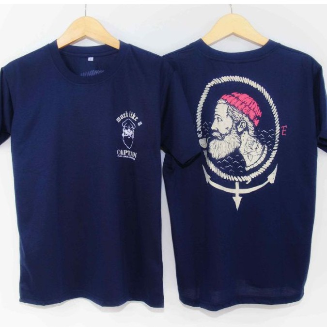 KAOS PRIA/CAPTAIN/KAOS HITAM/KAOS SUPERHERO