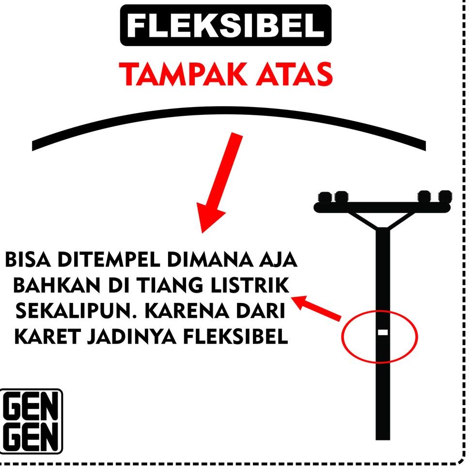 

(W5U1).. AREA INI DIPANTAU CCTV - KARET 2MM - BESAR //Terbatas@yaa