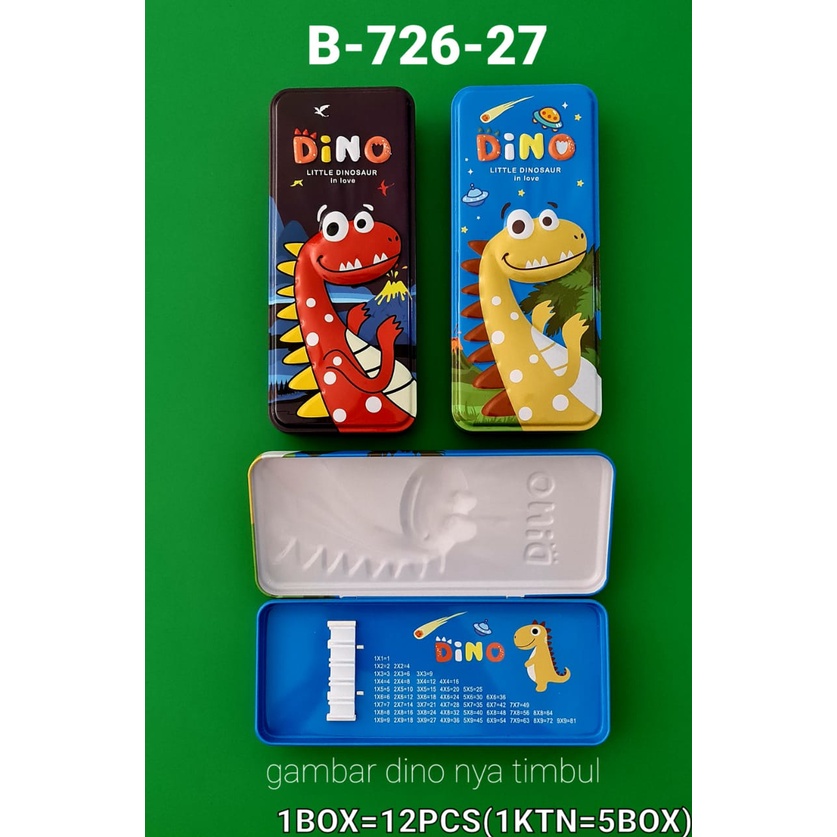 

KOTAK PENSIL KALENG 2 SUSUN KARAKTER DINO TIMBUL B-726-27