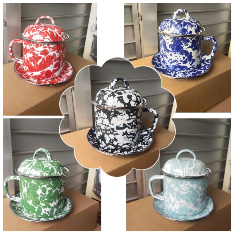 Mug Kedaung Blirik 12cm Tutup + Lepek 15cm