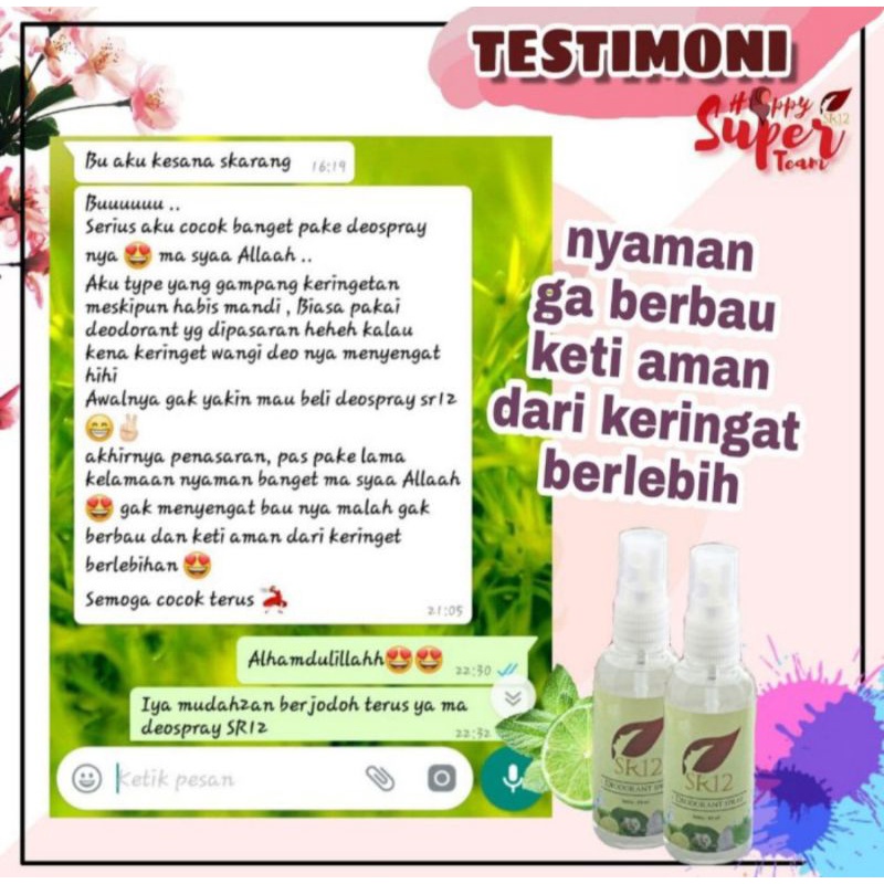 Tawas deodorant SR12 HERBAL SKINCARE BPOM Kapur sirih Penghilang bau badan ampuh menghilangkan ketiak hitam secara alami