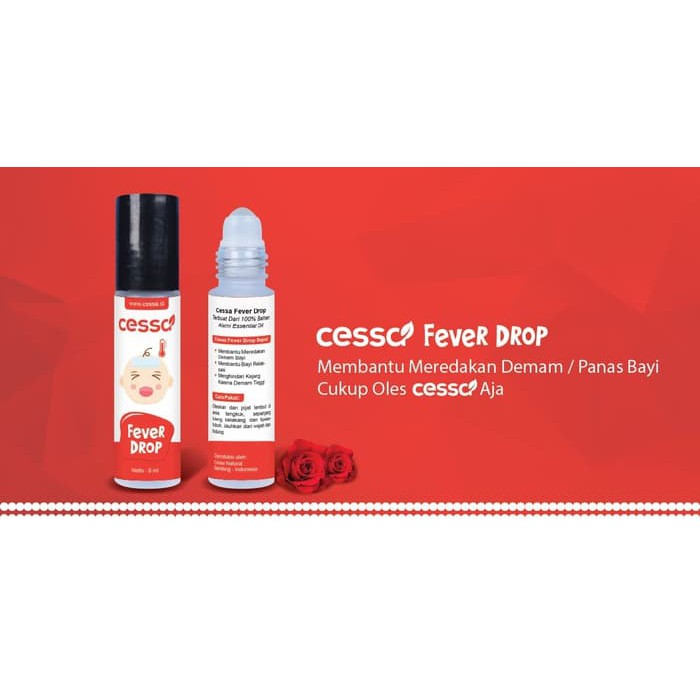 Cessa Fever Drop Essential Oil 8 Ml 0-2 tahun - Penurun demam bayi