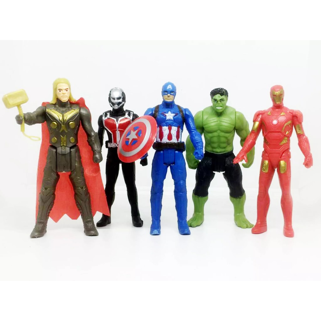 Mainan figurin robot avengers iron man captain america thor hulk avenger Makassar