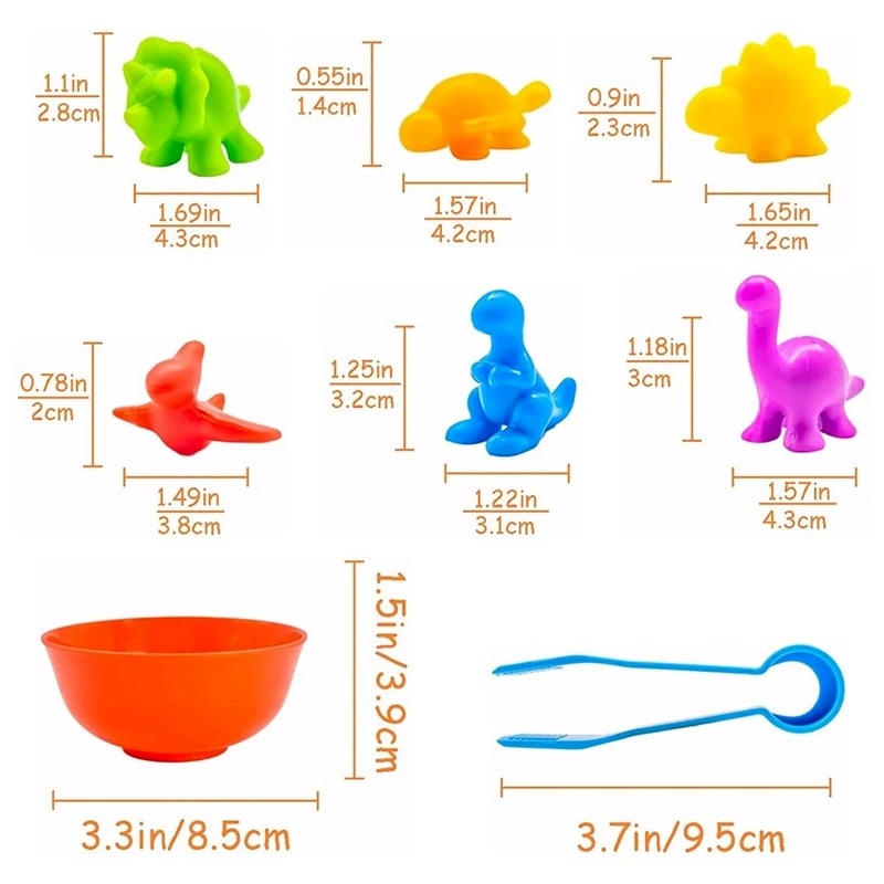 1 Set Mainan Edukasi Dini Bayi / Anak Model Hewan Bahan Karet Lembut