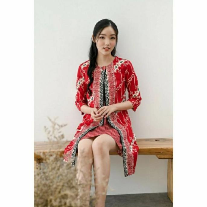 jumbo dress imlek / batik imlek / baju imlek / batik bigsize