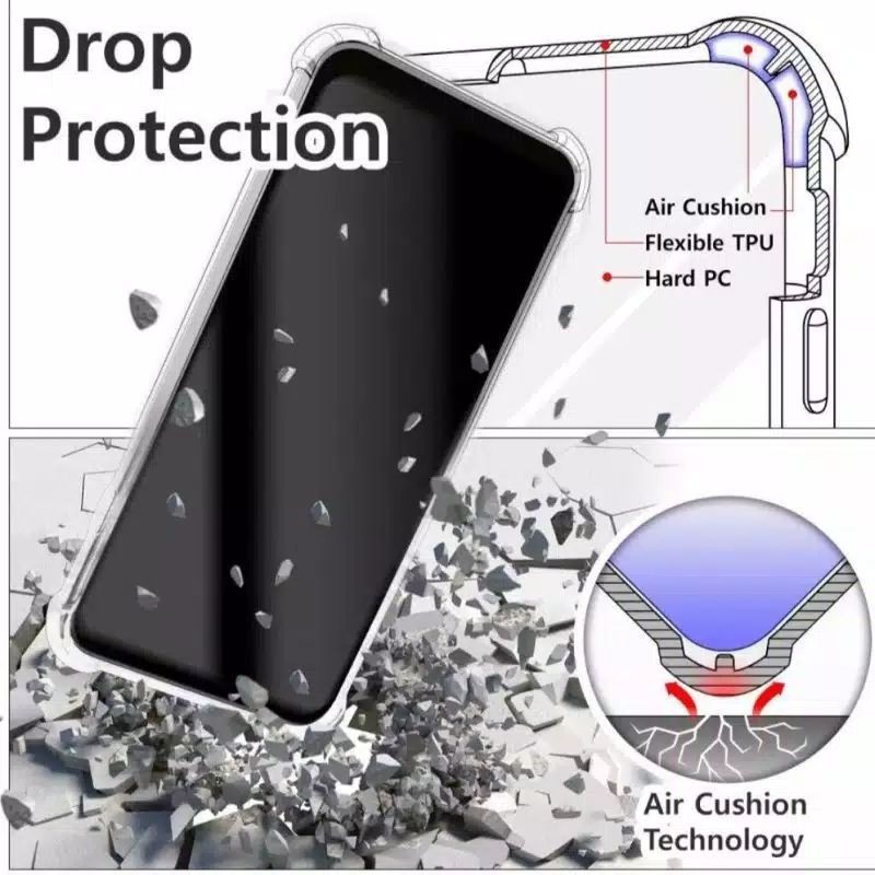 Case Anti Crack Vivo V17 V17 Pro V19 V9 V7 V7+ V5 V11i Y50s S1 S1 Pro Casing Bening