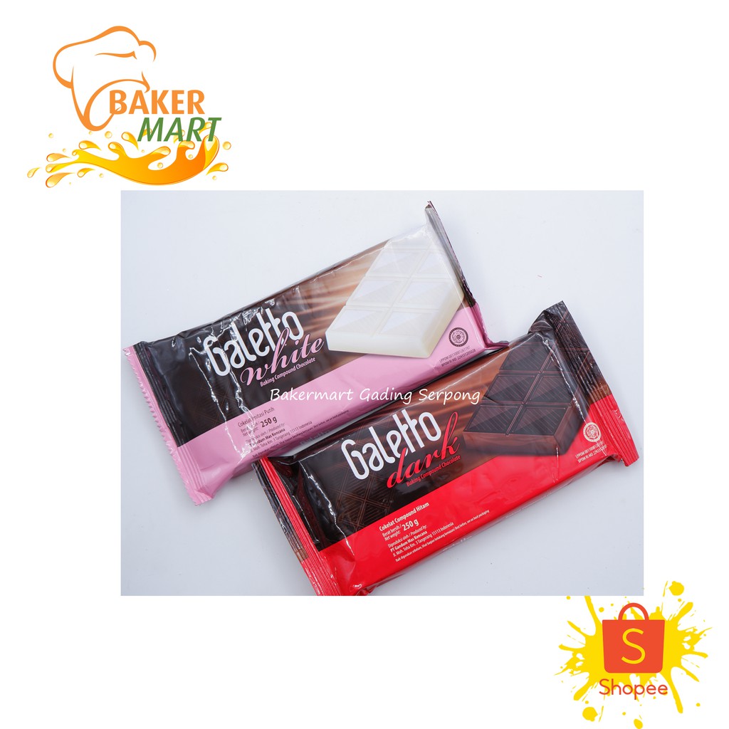 Coklat Galetto White & Galetto Dark  250Gr