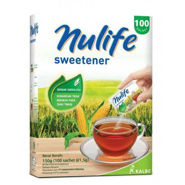 

NULIFE SWEETENER 150 gram [100 sachets]