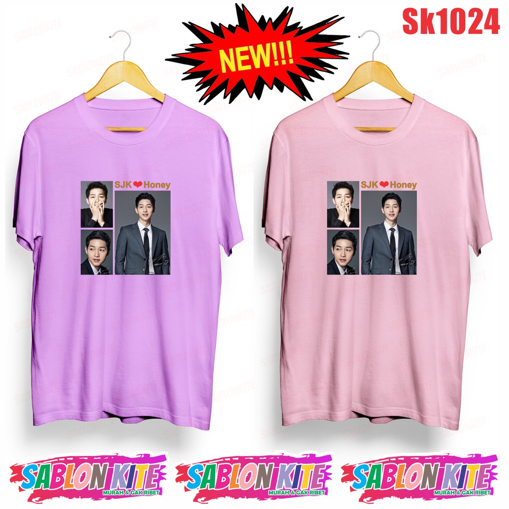 MURAH!!! KAOS SONG JOONG KI VICENZO SK1024 DRAKOR ADA 4 WARNA UNISEX COMBED 30S