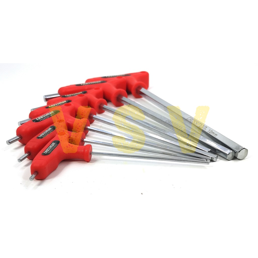 CROSSMAN T-Handle hex key set 7pc / Kunci L set / Kunci L gagang T Kunci L T 66-799