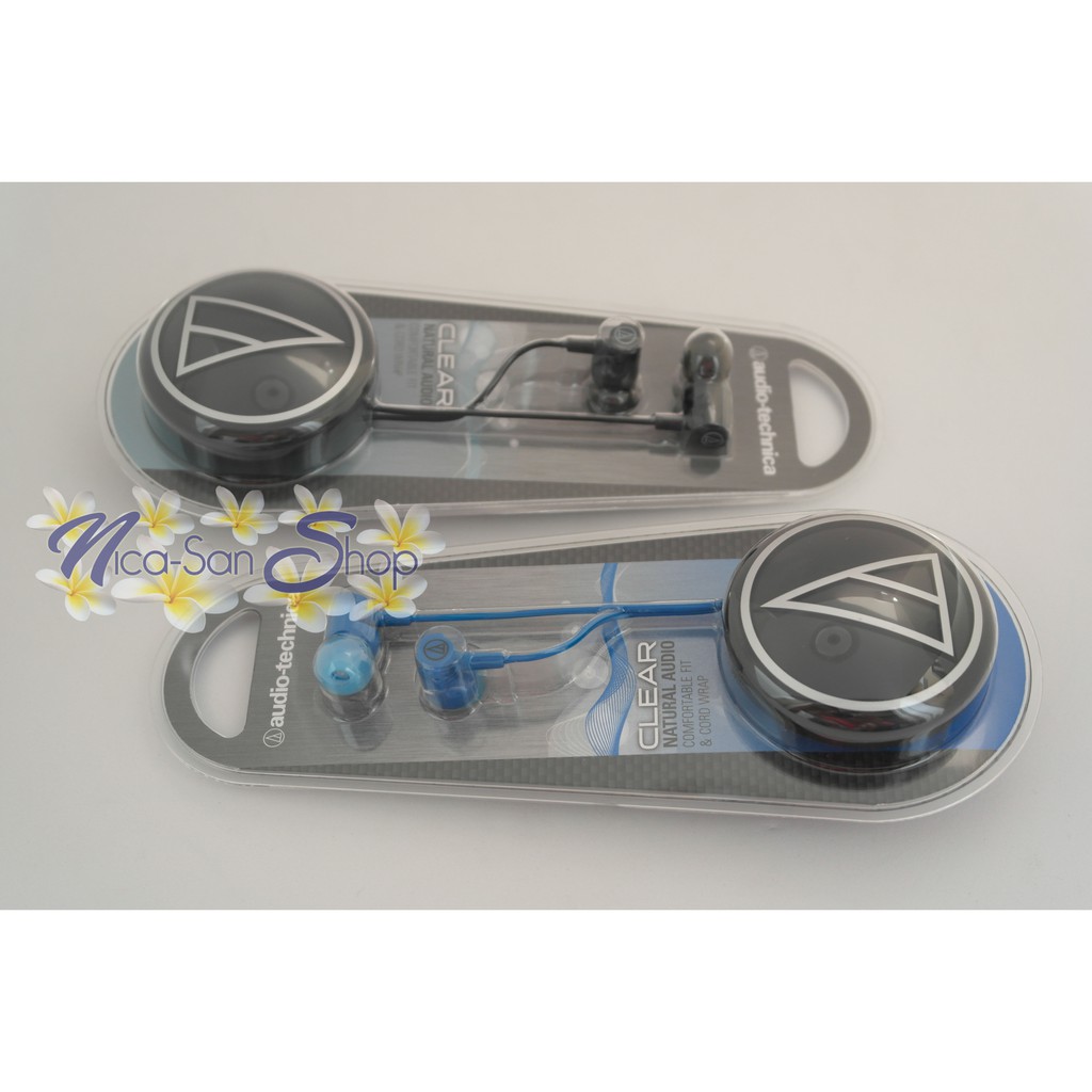 Earphone Audio Technica CLEAR Original Warna Hitam dan Biru - Earphone Audio Technica Original