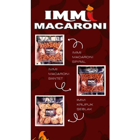 

IMMI MACARONI KEMASAN 90GR PEDAS NAGIH