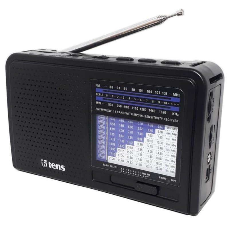 radio tens 823 11band AC/dc micro SD usb mp3 tens 823 am fm