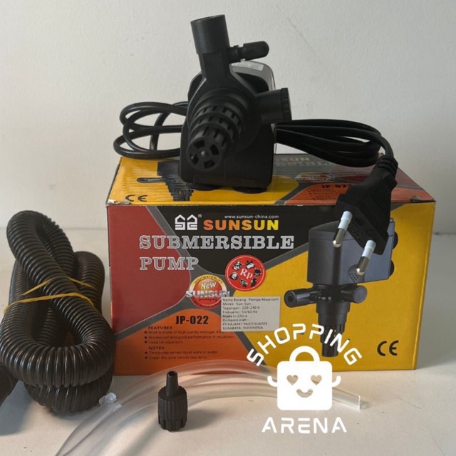 Pompa Kolam Aquarium SUNSUN JP 022 600 Liter Perjam Anhour Pompa Pump Fish Tank Celup Air Perlengkap