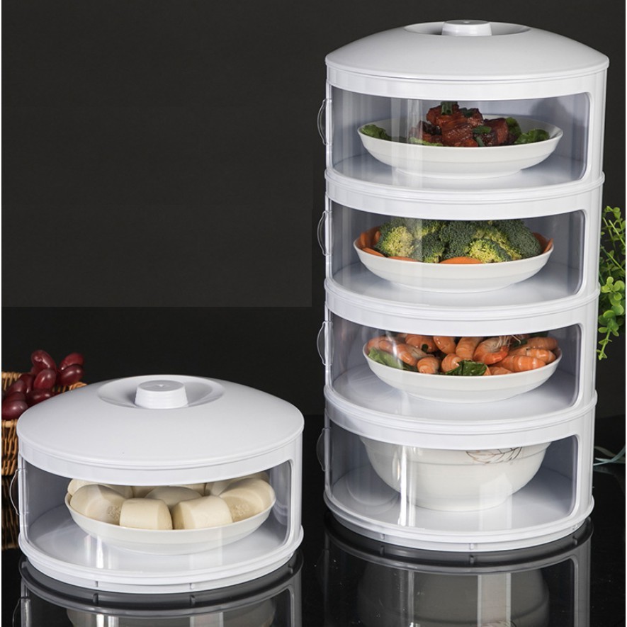 Tudung Saji 4 Susun / Tempat Penyimpanan makananRak Makanan Susun/Tempat Makan Susun Food Storage