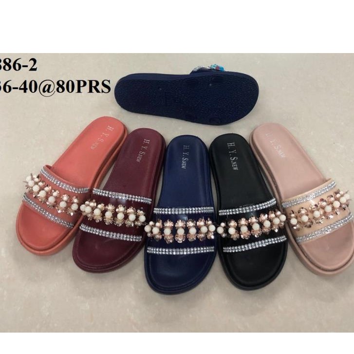 Sandal Selop Jelly Hys Berlian import 886 - 2