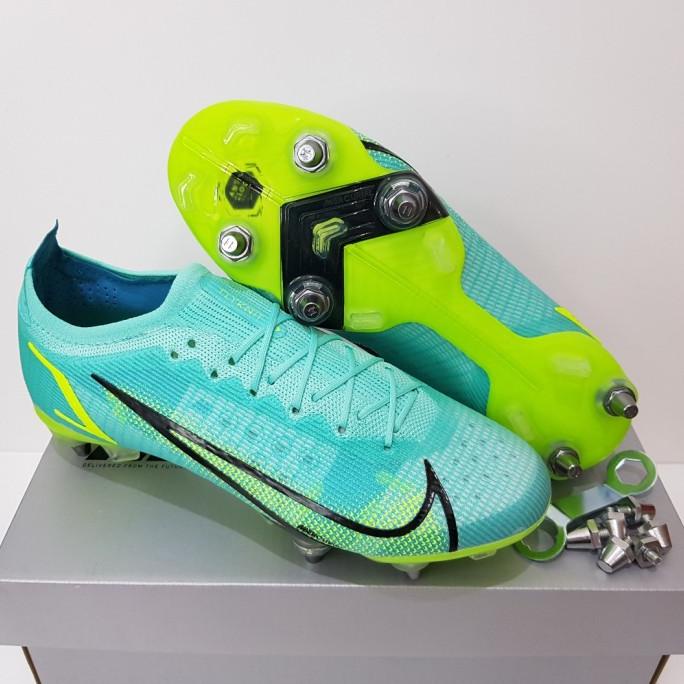 Sepatu Bola Nike Mercurial 14 Elite Overhaul Anti Clog Turquoise Lime Fitriyenita