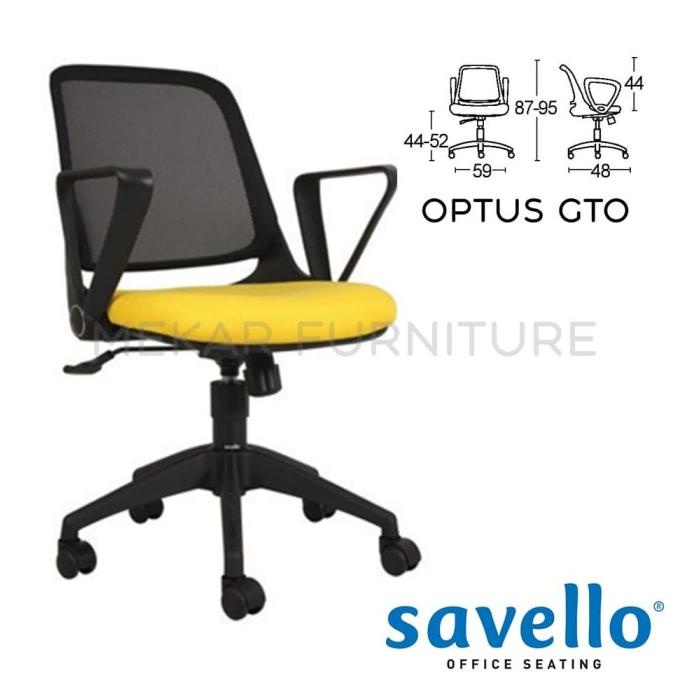ada Kursi Kantor Staff - Savello - Optus GTO(H) - Mekar Furniture ready