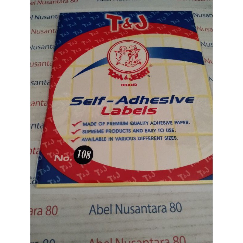 

label Tom & Jerry No 108