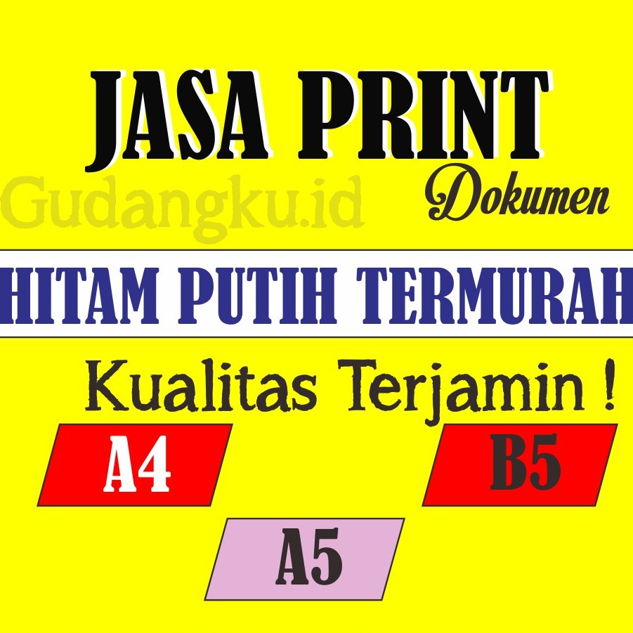 

PRINT/CETAK DOKUMEN TERMURAH KHUSUS HITAM PUTIH