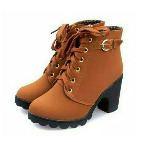 SEPATU BOOTS WANITA ZIPER AN32 RD 13