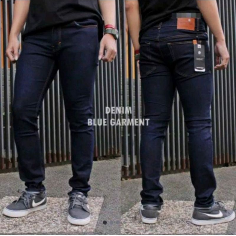 JUMBO CELANA JEANS PRIA SLIM FIT BIG SIZE / JEANS PRIA SLIM FIT HITAM 42