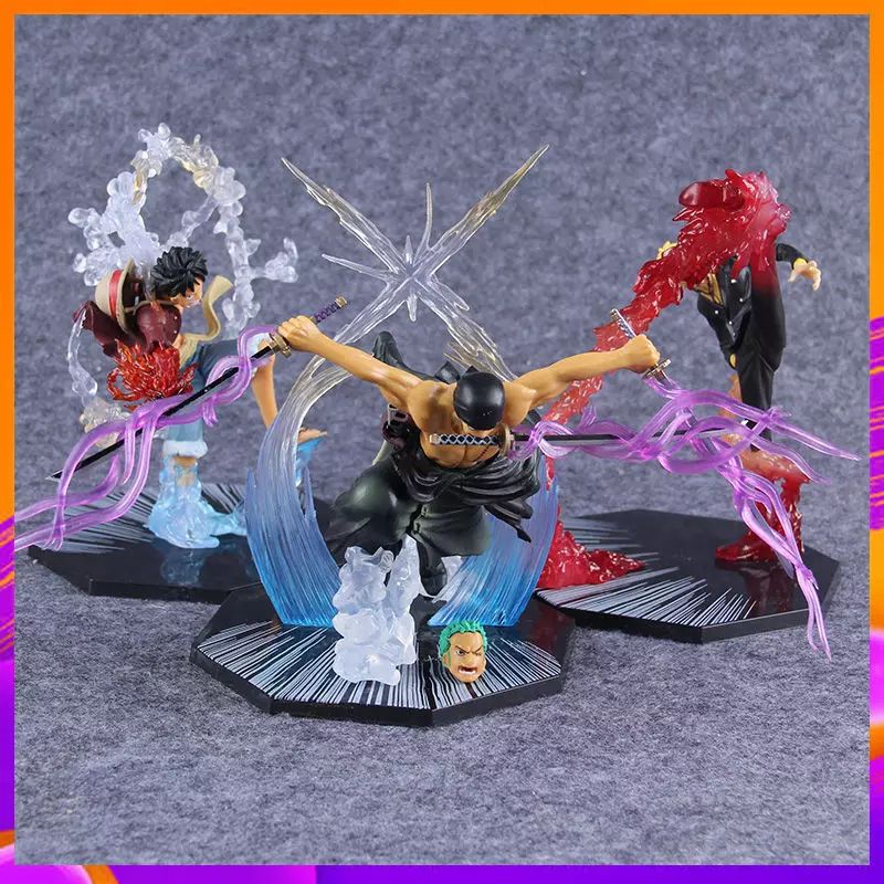 Action Figure One Piece Figuarts Zero FZO Luffy Sanji Zoro Battle Version
