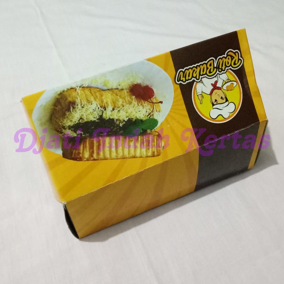 PROMO !!! Dus Kemasan Roti Bakar / Kardus Roti Bakar Uk. 19.5 x 8.5 x 6.8 / 100pcs