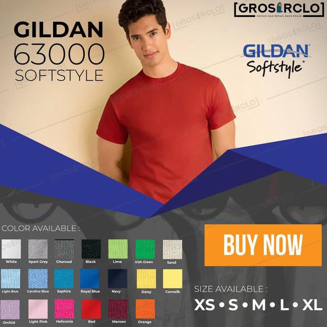 

Kaos Polos Gildan Softstyle Original Murah Jakarta